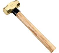 WEDO Hammer Sledge Hammer 1800 g with Wooden Handle, Demolition Hammer, Large Hammer, Brass Hammer Head, 380 mm Length, Feustel Hammer (1.8 kg)