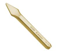 WEDO Non-sparking Cross Chisel, Spark-free Safety Cross-Cut Chisel, Aluminum Bronze, DIN Standard, BAM & FM Certificate, 20x200x8mm
