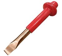 WEDO Non-Sparking Flat Chisel,Cement Chisel,Brick Chisel,Masonry Chisel with Thickness Hand Guard,Beryllium Copper,Non-magnetic,Length 500mm,Suitable for Petrochemical Industry, Garage,Boat