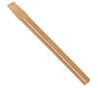 WEDO Non-sparking Flat Chisel, Spark-free Safety Flat Cold Chisel, Beryllium Copper, DIN Standard, BAM & FM Certificate, 27x400mm