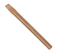 WEDO Non-sparking Flat Chisel, Spark-free Safety Flat Cold Chisel, Beryllium Copper, DIN Standard, BAM & FM Certificate, 22x200mm