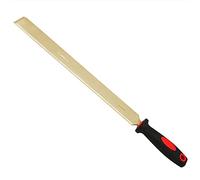 WEDO Non-Sparking Flat Scraper with Straight Blade and Comfortable Handle,Spark-free Safety Tool,Aluminum Bronze,DIN Standard,BAM & FM Certificate,14"Length,350*35*490mm