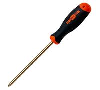 WEDO Non-Sparking Phillips Screwdriver with Anti-Slip Handles, Spark-free Safety Cross-head Screwdriver, Aluminum Bronze, DIN Standard, BAM & FM Certificate, 8Inch, 205mm
