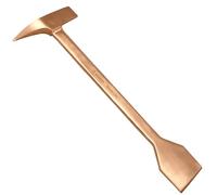 WEDO Non-sparking Pick Scraper,Scraper Spatula Brick Hammer,Length 450mm,Scraper Blade Width 75mm,Rock Pick Tip,Beryllium Copper,Non-magnetic,BAM&FM Certificate