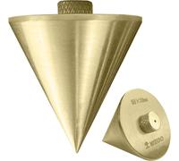 WEDO Non-Sparking Plumb Bob,Hanging Wire Hammer Plumb Bobs,High Precision Vertical Building Measuring Tool,Aluminum Bronze,Size 59x50mm,Essential for Construction,Carpentry & Masonry Work