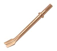 WEDO Non-Sparking Pneumatic Air Hammer Chisel Bit,Air Flat Chisel,Tip Width 20mm,Length 125mm,0.39inch(10mm) Hex Shank,Punch Chisel,Beryllium Copper,Non-Magnetic,DIN Standard,BAM & FM Certificate