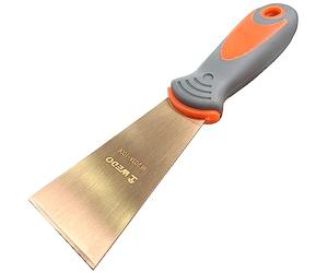 WEDO Non-Sparking Putty Knife 50mm(2”), Stiff Spark-Free Safety Scraper Painter, Non-Magnetic, Die-Forge, Corrosion Resistant, DIN Standard, Beryllium Copper,Length 203mm(8")