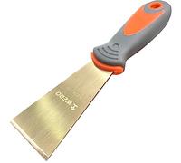 WEDO Non-Sparking Putty Knife 60mm(2-1/2”), Stiff Spark-Free Safety Scraper Painter, Die-Forge, Corrosion Resistant, DIN Standard, Aluminum Bronze,Length 203mm(8")
