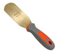 WEDO Non-Sparking Spatula with Straight Blade and Comfortable Handle,Spark-free Safety Tool,Aluminum Bronze,DIN Standard,BAM & FM Certificate,3.5"Length,90mm