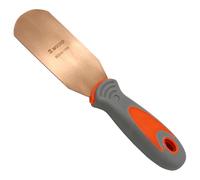 WEDO Non-Sparking Spatula with Straight Blade and Comfortable Handle,Spark-free Safety Tool,Beryllium Copper,Non-Magnetic,DIN Standard,BAM & FM Certificate,5"Length,120mm