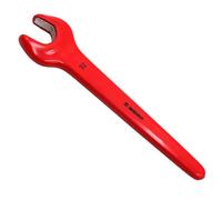 WEDO Open Ended Spanner with Insulated Handle,19mm Single End Spanner,Electricians Safety Wrench