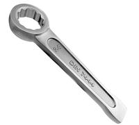 WEDO Slogging Ring Box End Striking Ring Wrench 17mm,Stainless Steel Single Head Spanner,Length 145mm,12 Point Straight Box Strike Wrench,Anti-Corrosion,DIN 7444