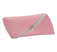 WEDO "SLOPE" Pencil Case Space Saving 2 Zippers Easy to Clean pink