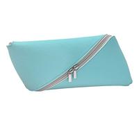 WEDO "SLOPE" Pencil Case Space Saving 2 Zippers Easy to Clean turquoise