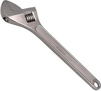 WEDO Stainless Steel Adjustable Wrench 250mm(10"), Adjustable Spanner, Plumbing Wrench,Precision Milled Jaws for Max Gripping Power, Open max 30mm, Anti-Corrosion, Rust-Proof, DIN Standard, Die-forged