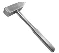 WEDO Stainless Steel Cross Pein Hammer 500g(1lb),Cross Pein Engineers Hammer with Flat Handle,Length 240mm,Corrosion Resistant, Rust Proof