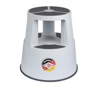 WEDO Rolling Stool, Polypropylene (PP), Light Grey, Höhe ca. 42,8 cm, Breite unten ca. 42,4 cm