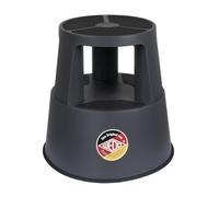 WEDO Super Step Rolling Stool - Robust Step Stool Made of Unbreakable Plastic, TÜV/GS Tested According to EU Standard EN 14183-F, Non-Slip & Rollable, Made in Germany, Height Approx. 43 cm, Load