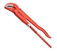 WEDO Swedish Pipe Wrench 45 Degree Angled, Water Pump Wrench, Pipe clamping diameter 1", length 235mm, Max jaw opening 25mm, CR-V Steel, Die-forged, Heat Treatment