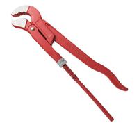 WEDO Swedish Pipe Wrench S-Type, Water Pump Wrench, Max Jaw Opening 38mm,Length 235mm,Optimal Jaw Opening 1/2"(12.5mm),CR-V Steel, Die-forged, Heat Treatment