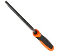 WEDO Triangular Metal File,Metal File Tool,High Carbon Steel,Ergonomic Handle, Fine-Tooth,Length 10”,Use for Metalworking, Wood, Plastic, Ideal for Refining, Shaping and Scraping