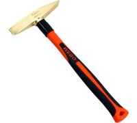 WEDO Welding Chipping Hammer 1/3lb(150g), Brass Scaling Hammer with Fiberglass Handle,Length 280mm(11"),Slag Removal Welding Tools