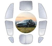 WeDoi for Model Y Window Sunshade, Customized Camping Privacy Car Sunshade for Tesla Model Y 2020-2024 All Window Front and Rear Windshield Side Window Car Interior Accessories Outdoor Camping