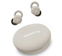 Wedoking Smallest Invisible Sleep Earbuds, Comfortable Noise-Blocking Wireless Headphones for Side Sleepers, Tiny Hidden Earbuds for Work and Sports (Ivory)