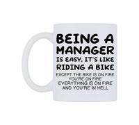 WeDoMugs Being a Manager is Easy. It's Like Riding a Bike Ceramic Mug