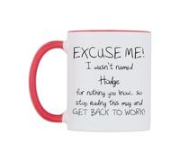 WeDoMugs Excuse ME! I Wasn't Named Hodge for Nothing You Know.. Ceramic Mug
