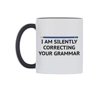 WeDoMugs I Am Silently Correcting Your Grammar Ceramic Mug
