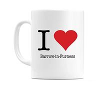 WeDoMugs I Love Barrow-in-Furness 11oz Coffee Tea Ceramic 11oz Coffee Tea Gift Mug Cup