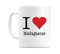 WeDoMugs I Love Madagascar 11oz Coffee Tea Mug Cup