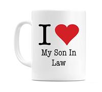 WeDoMugs I Love My Son in Law 11oz Ceramic Coffee Tea Gift Mug Cup
