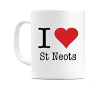 WeDoMugs I Love St Neots 11oz Coffee Tea Ceramic 11oz Coffee Tea Gift Mug Cup