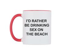 WeDoMugs I'd Rather Be Drinking Sex On The Beach Ceramic Mug