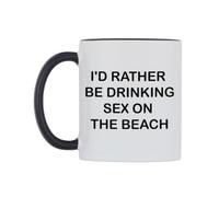 WeDoMugs I'd Rather Be Drinking Sex On The Beach Ceramic Mug