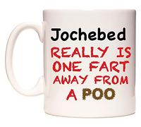 WeDoMugs Jochebed Really is ONE Fart Away from A Poo - Ceramic 11oz Coffee Tea Gift Mug Cup