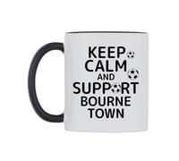 WeDoMugs Keep Calm and Support Bourne Town Ceramic Mug