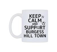 WeDoMugs Keep Calm and Support Burgess Hill Town Ceramic Mug