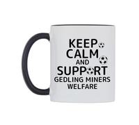 WeDoMugs Keep Calm and Support Gedling Miners Welfare Ceramic Mug