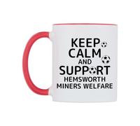 WeDoMugs Keep Calm and Support Hemsworth Miners Welfare Ceramic Mug