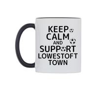 WeDoMugs Keep Calm and Support Lowestoft Town Ceramic Mug