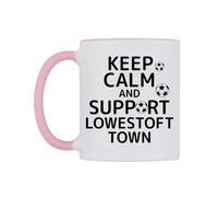 WeDoMugs Keep Calm and Support Lowestoft Town Ceramic Mug