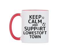 WeDoMugs Keep Calm and Support Lowestoft Town Ceramic Mug