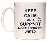 WeDoMugs Keep Calm and Support North Ferriby United - Ceramic 11oz Coffee Tea Gift Mug Cup