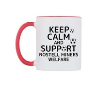 WeDoMugs Keep Calm and Support Nostell Miners Welfare Ceramic Mug