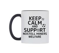 WeDoMugs Keep Calm and Support Nostell Miners Welfare Ceramic Mug