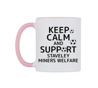 WeDoMugs Keep Calm and Support Staveley Miners Welfare Ceramic Mug