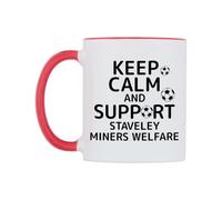 WeDoMugs Keep Calm and Support Staveley Miners Welfare Ceramic Mug